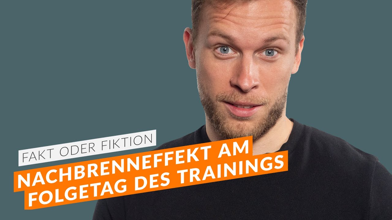 Nachbrenneffekt am Folgetag des Trainings?
