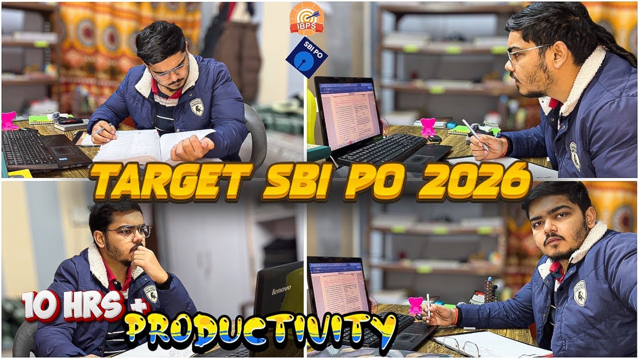 Late Night Studies🔥Target SBI PO 2026 🌸|| Daily Routine ✅ #bankexam #sbipo 
