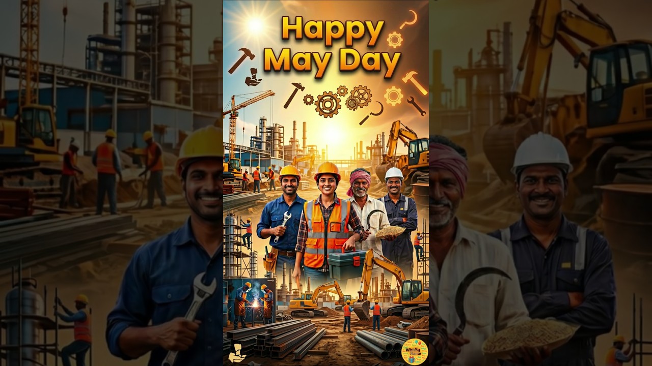 Happy May Day 2026! 🙏 International Workers' Day Wishes in English | May 1st Labour Day Special 🛠️