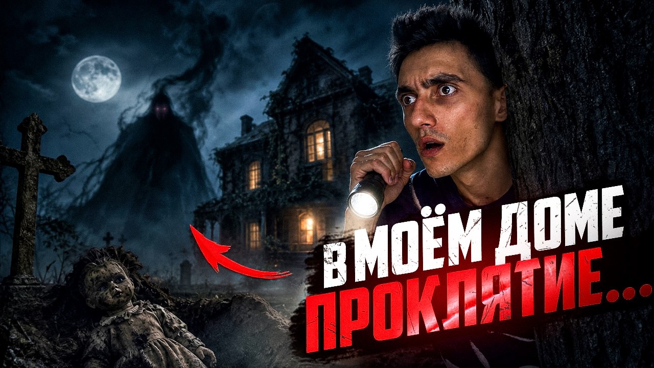 24 ЧАСА В ПРОКЛЯТОМ ДОМЕ с НАСТОЯЩИМ ПРИЗРАКОМ... (Это была ошибка)