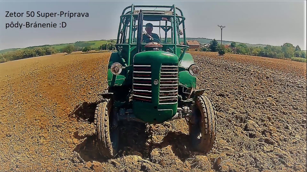 Zetor Super 50 Príprava pôdy