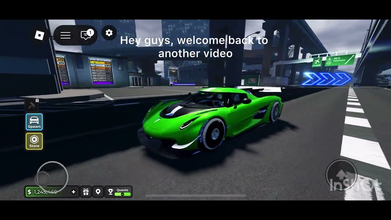 Reviewing the Koenigsegg Sadairs Spear, in (Midnight Chasers) Roblox.