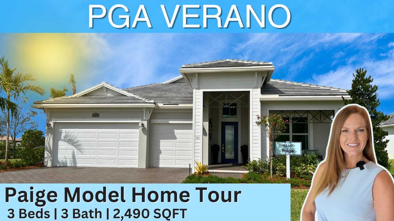 New Construction Home with Pool | Paige Model Tour | PGA Verano Port St Lucie FL | Kolter