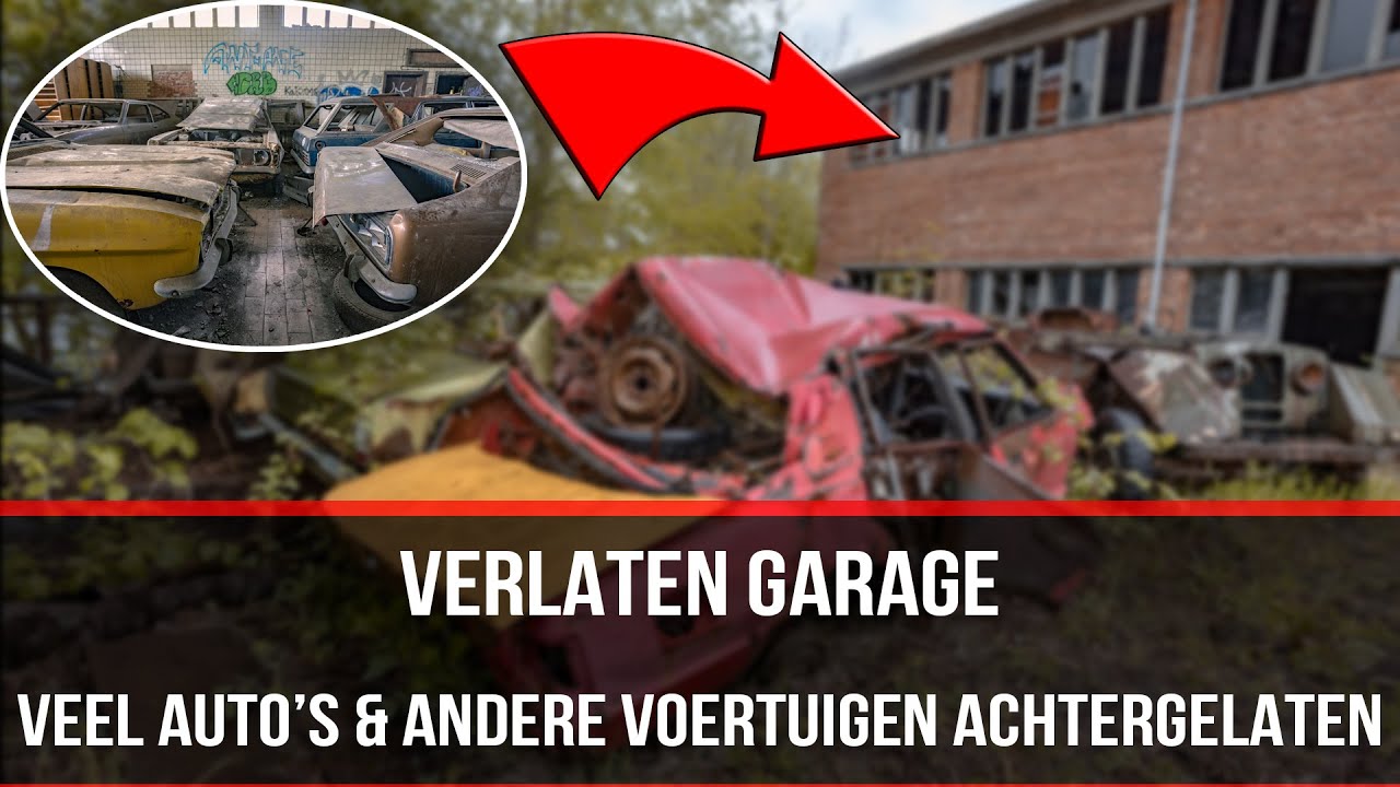 [VLG1] URBEX Verlaten garage vol met vergeten auto's in België ontdek (Charbonnage Du Renard)