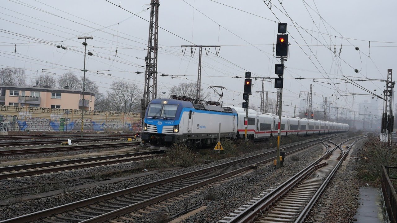 Eisenbahnverkehr in Essen Mit ICE L Br 193 101 103 110 1440 462 422 412 403 1428 3429 402 408 401