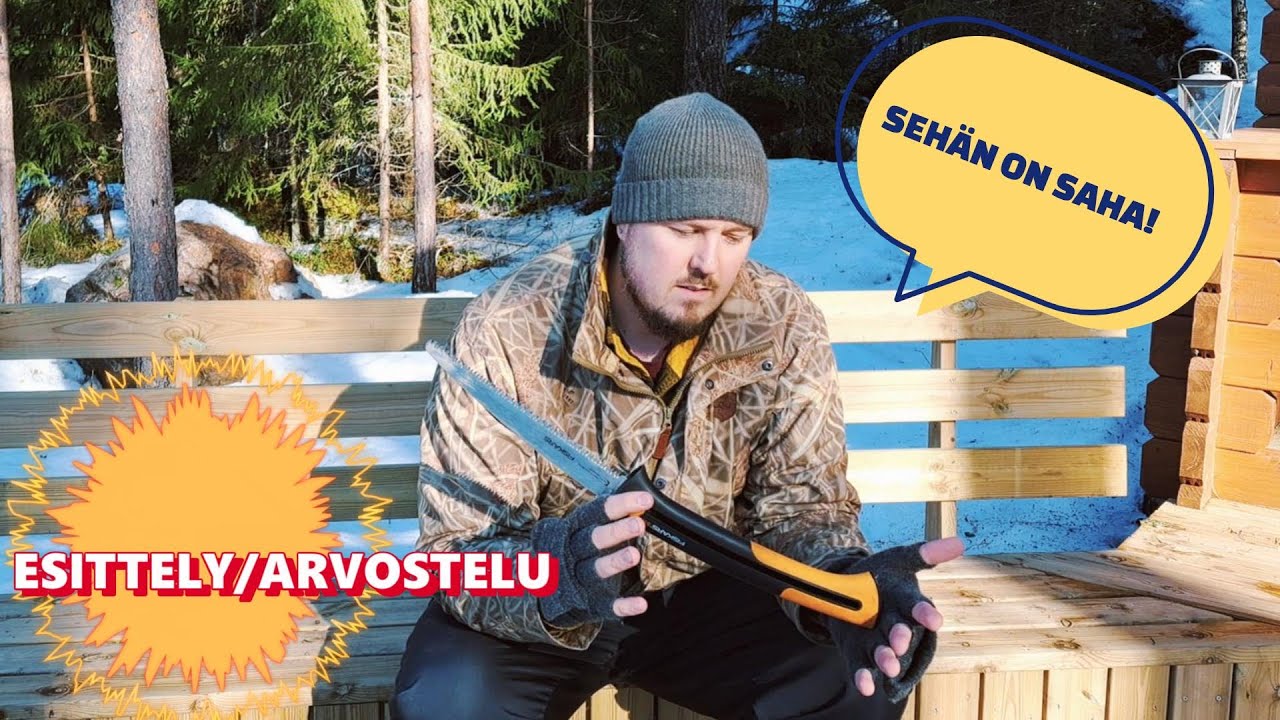 Onko retkisaha hyödyllinen ja painonsa arvoinen? Väline-esittely (Fiskars retkisaha/ei sponsoroitu)