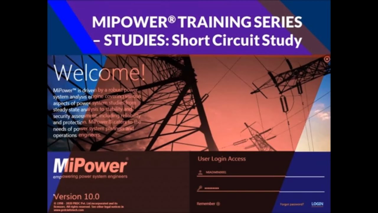 MiPower Training Video # 2 : Short Circuit Study (SCS)