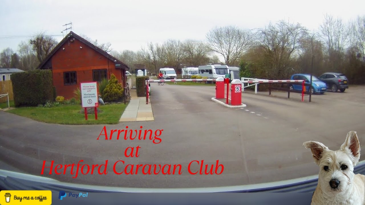 Arriving Hertford Camping Club