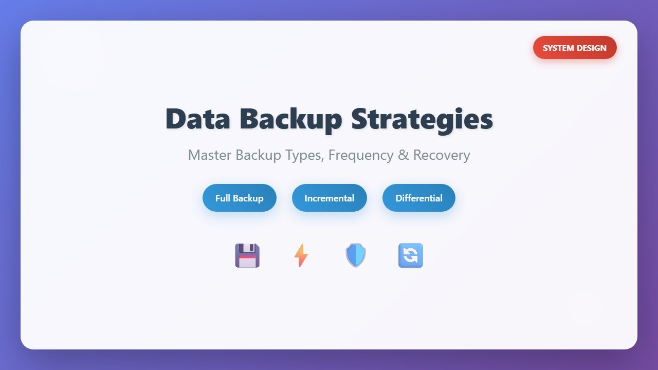 Data Backup Strategies for Beginners: Full, Incremental, & Differential Backups Explained!
