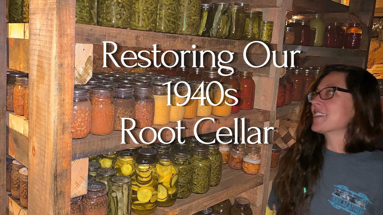 Homestead Underground Root Cellar Restore | Stockpiling a Years Worth of Homegrown Food