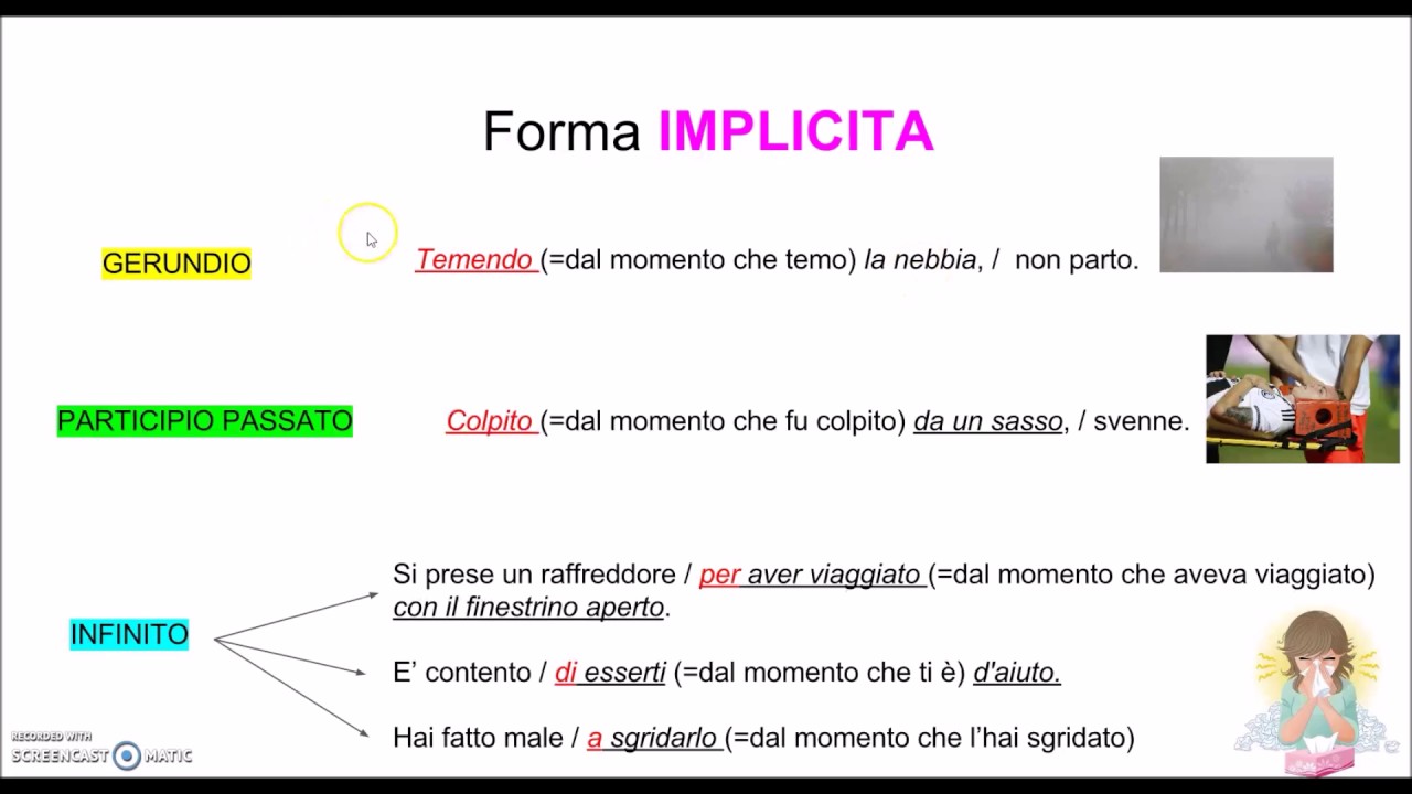 La proposizione CAUSALE