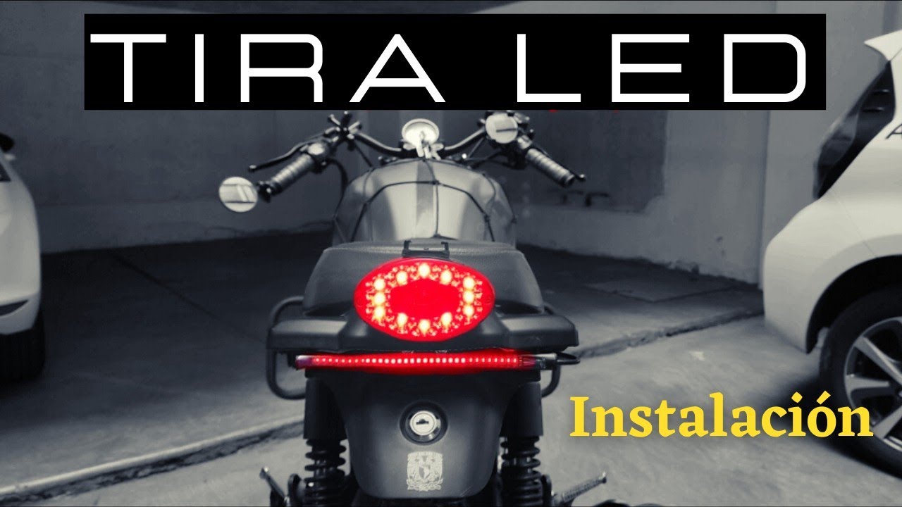 Como instalar tira LED motocicleta / paso a paso / Rocketman 250 / Accesorios