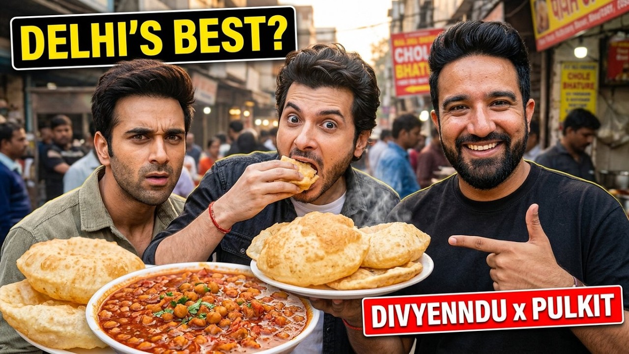Trying Delhi&rsquo;s Most Hyped Food with Divyenndu and Pulkit Samrat