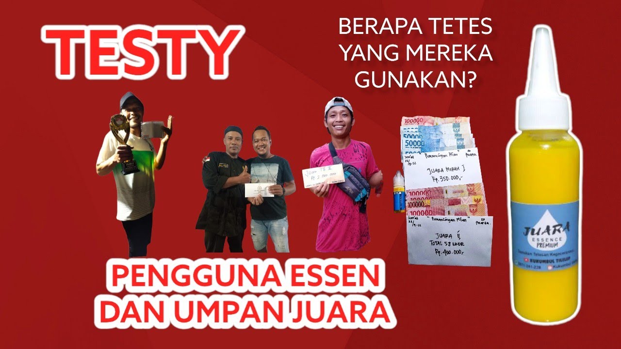 testy pelanggan Essen dan umpan juara Kukumbul tilelep #mancingikanmas #essenikanmas #essenjuara