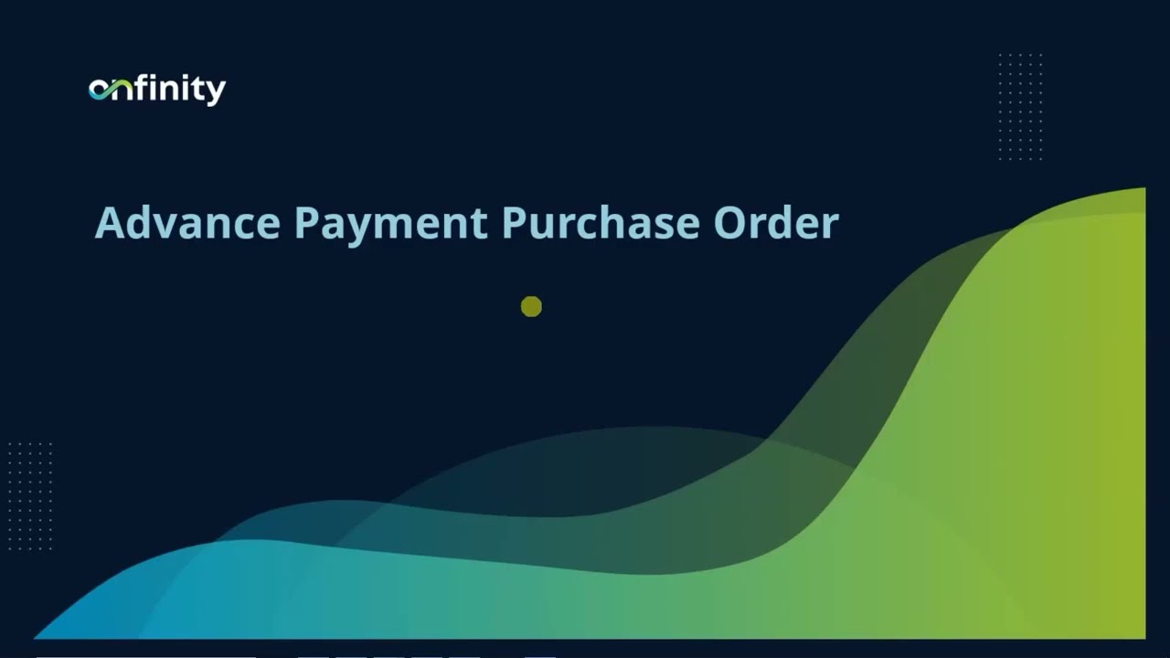 09 Procurement Management | Advance Payment Purchase Order
