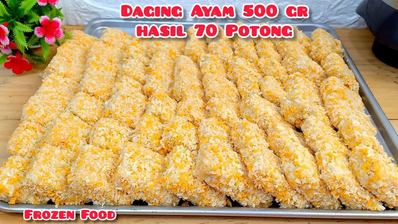 WOW HASILNYA BANYAK BANGET BISA UNTUK IDE JUALAN FROZEN FOOD / STOCK CEMILAN DIRUMAH | NUGGET AYAM