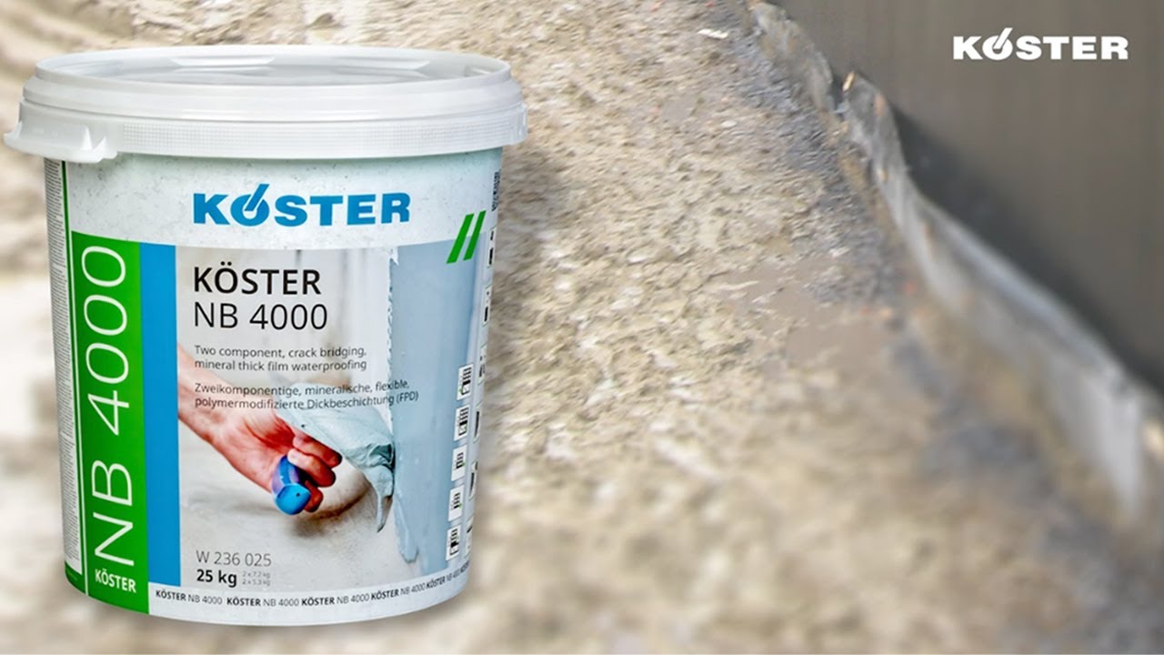 Waterproofing application with KÖSTER NB 4000