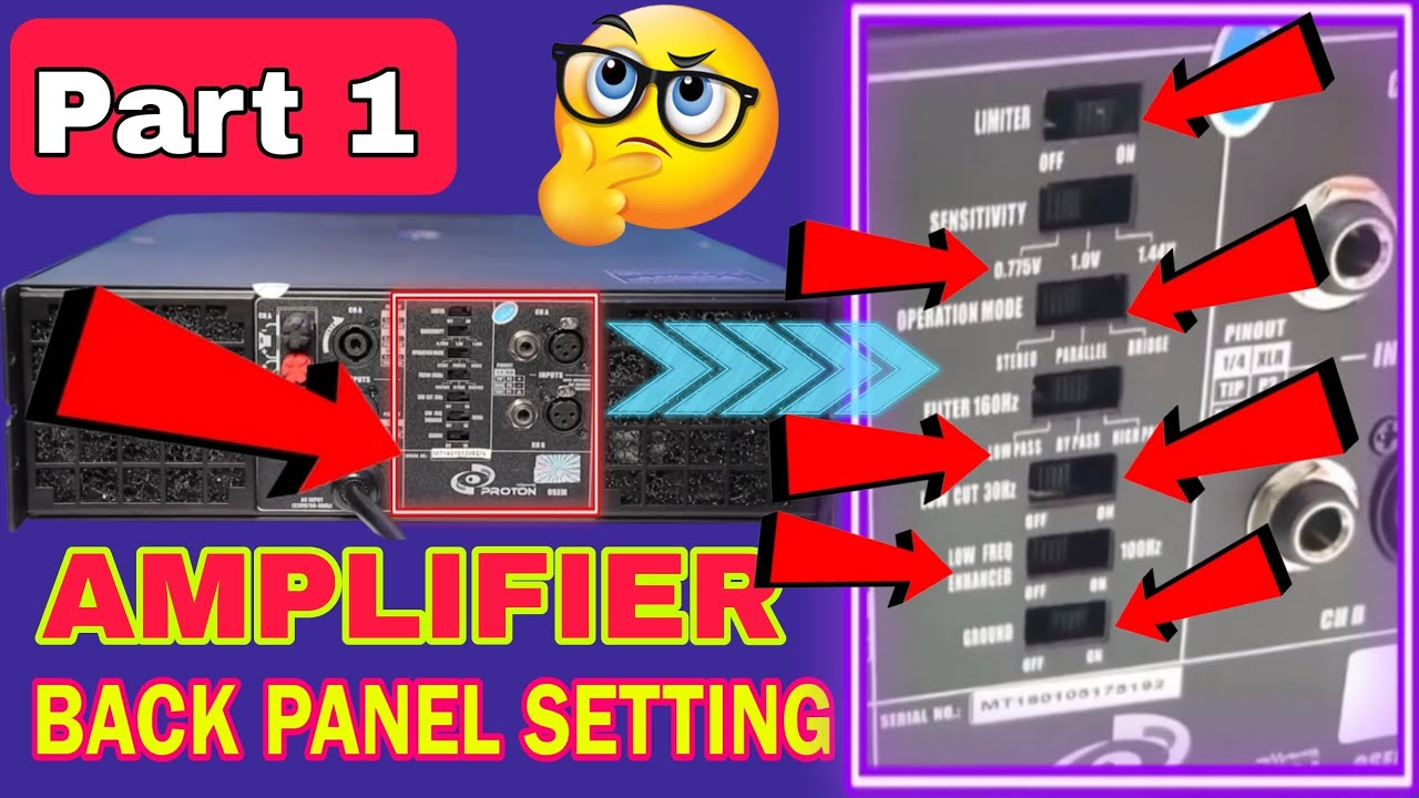 Amplifier Back Panel Setting | किसी भी Dj Amplifier की Back Panel Crossover Setting करना सीखे MT1601