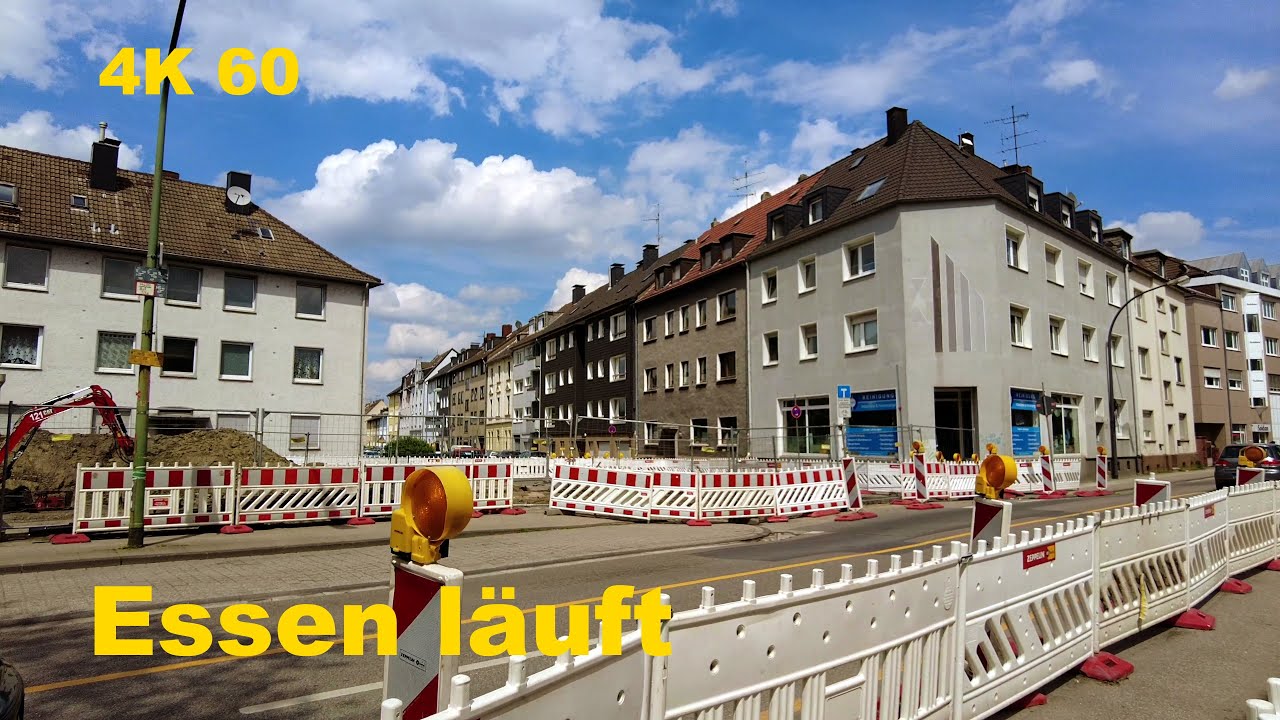 Essen - vom Wolfsbankring zur Hövelstraße Frühling 2021