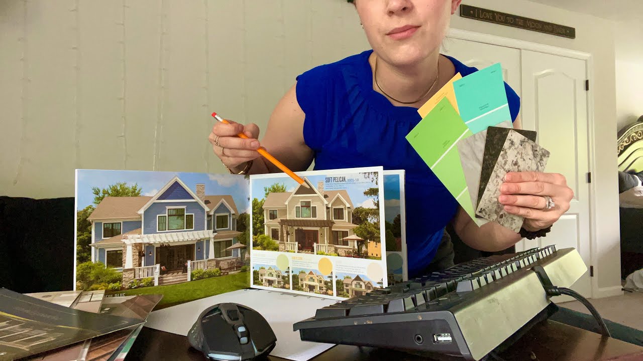 ASMR Designing Your Dream Home Pt 2 (writing, typing, page turning, tracing, fabric sounds)