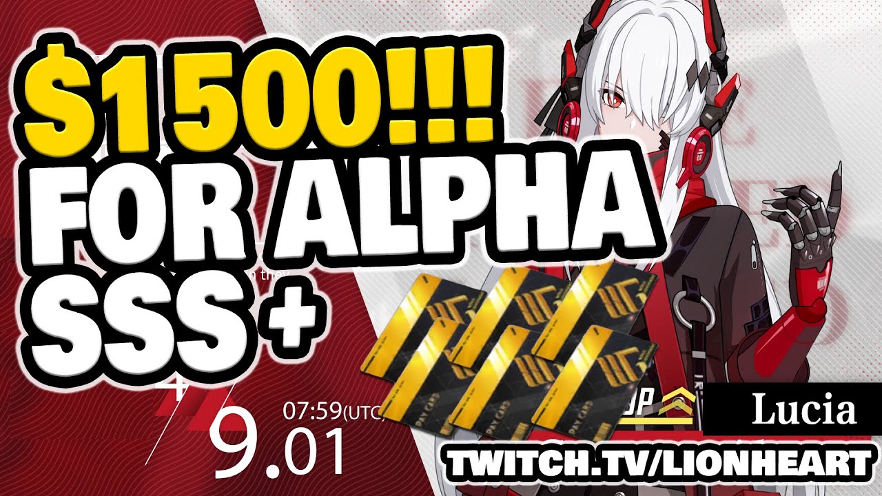 ROLLING +100K BLACK CARDS for SSS+ Lucia: Crimson Abyss (Alpha) - Punishing Gray Raven