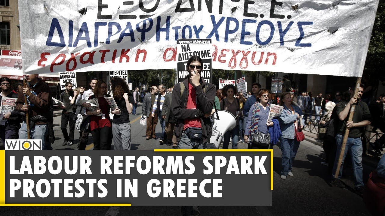 Greek demonstrate against new labour laws | Labour unions oppose labour reform bill |WION World News