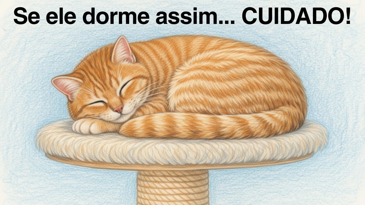 A posição em que seu gato DORME pode ser um AVISO (e a maioria dos tutores não sabe!)