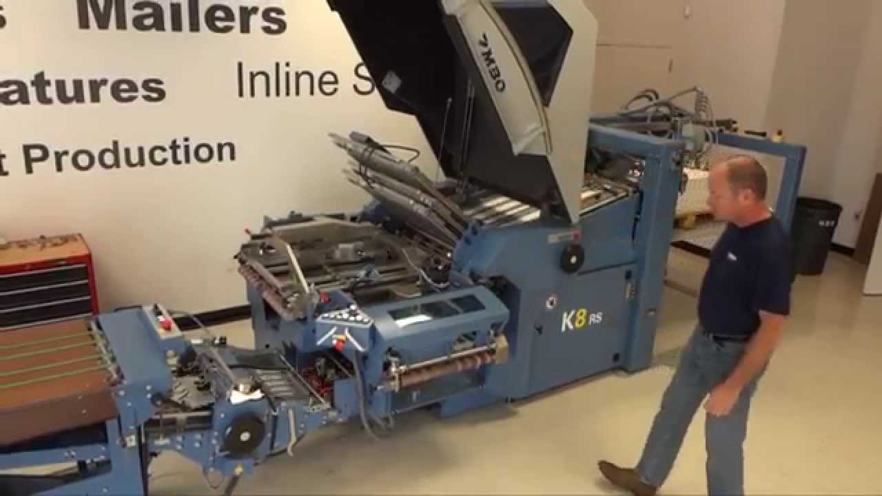 MBO K8 RS - The World's Fastest Folder (16pg signatures at 17,700 sheets/hour)