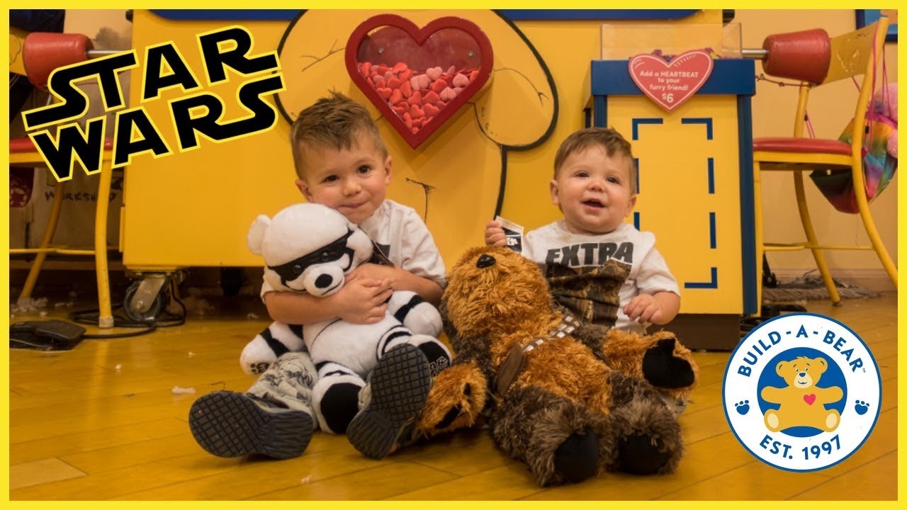 STAR WARS BUILD-A-BEAR! Chewbacca & Stormtrooper