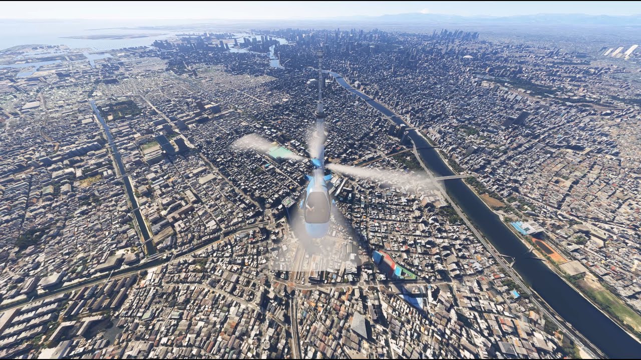 (MSFS 2024)顯卡比較，東京都心篇，東京鐵塔-東京車站-晴空塔 Graphics Card Comparison Tokyo Tower-Tokyo Station-Tokyo Skytree