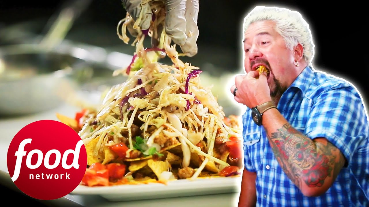 Guy Is OBSESSED With These Korean-Mexican Fusion Nachos! | Diners, Drive-Ins & Dives