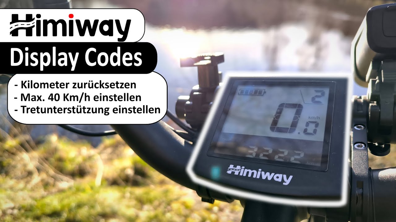 Himiway Display Codes. Geschwindigkeit einstellen usw.