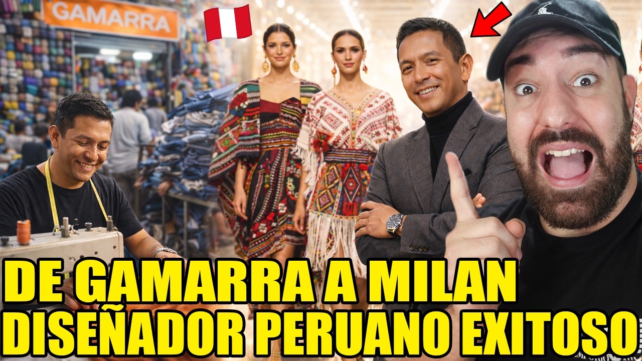 De GAMARRA a MILAN! DESEÑADOR PERUANO maravilla al MUNDO con su ALTA COSTURA!!