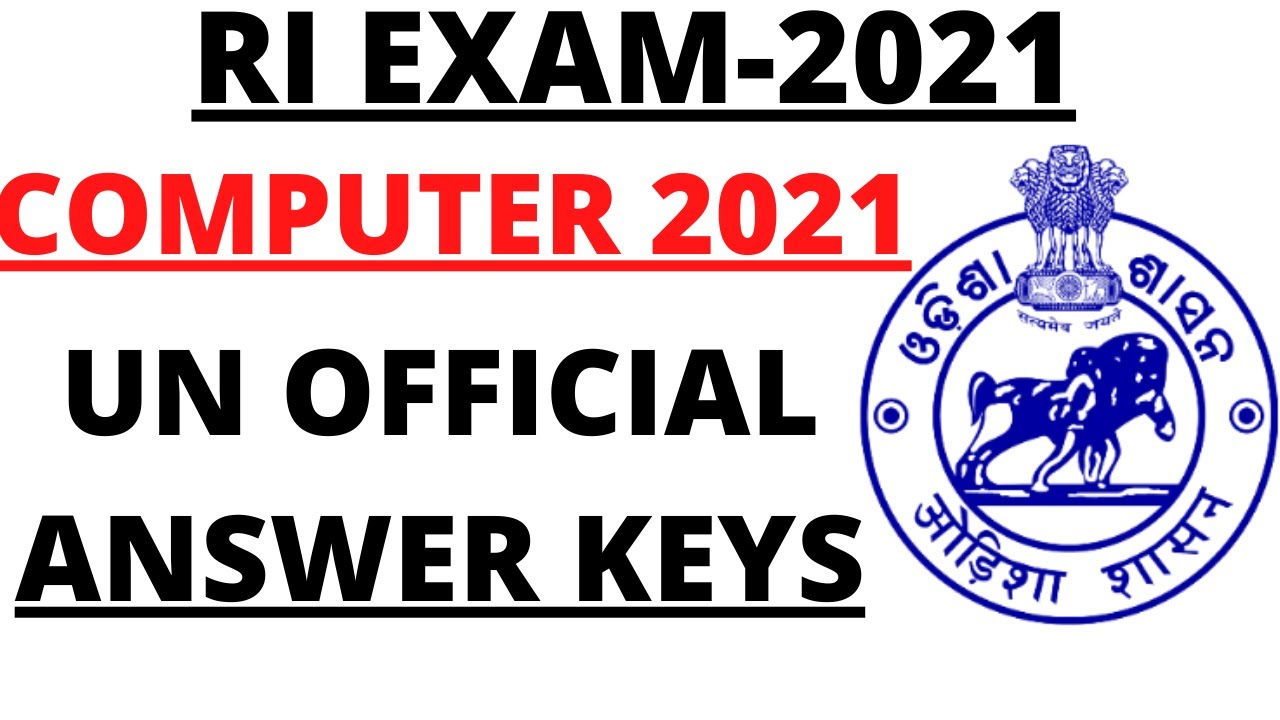 RI EXAM 2021 I COMPUTER QUESTION PAPER I I OFFICIAL ANSWER KEY IRI EXAM ANSWER KEY IRI EXAM COMPUTER