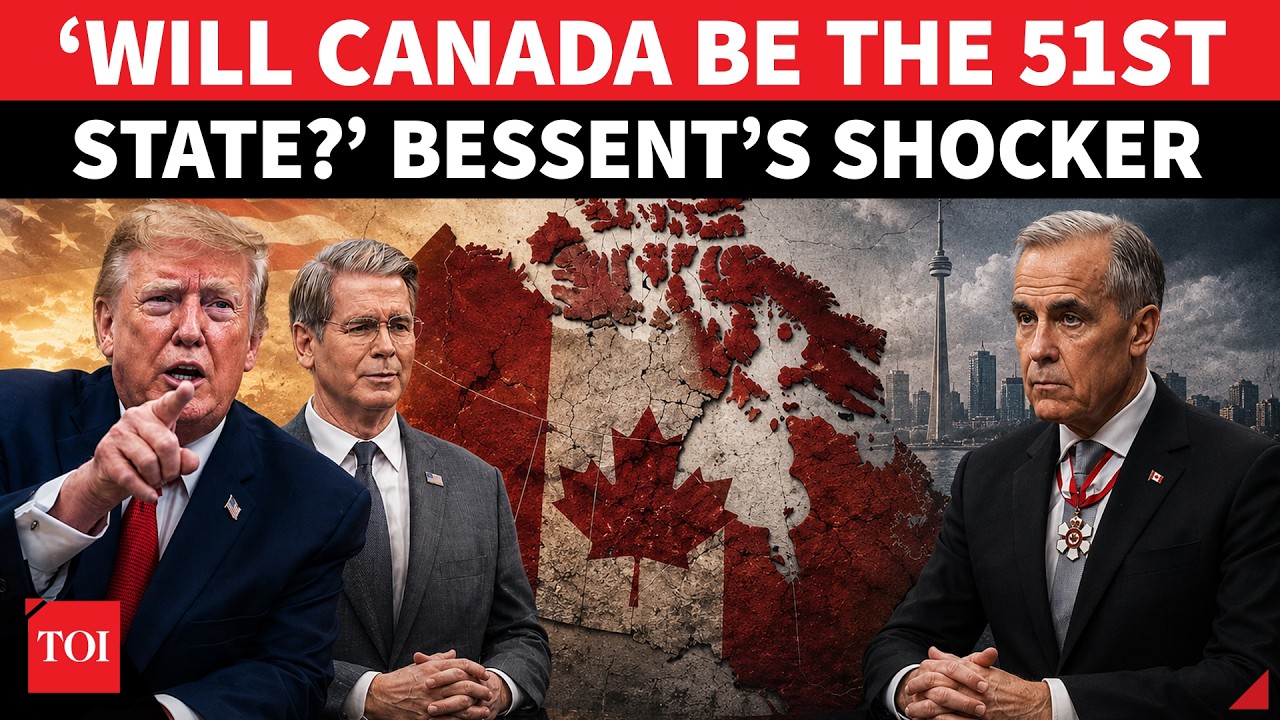 &lsquo;CANADA WILL BE 51ST STATE!&rsquo;: Scott Bessent Takes BRUTAL Swipe At Mark Carney Amid Trump Tariff War