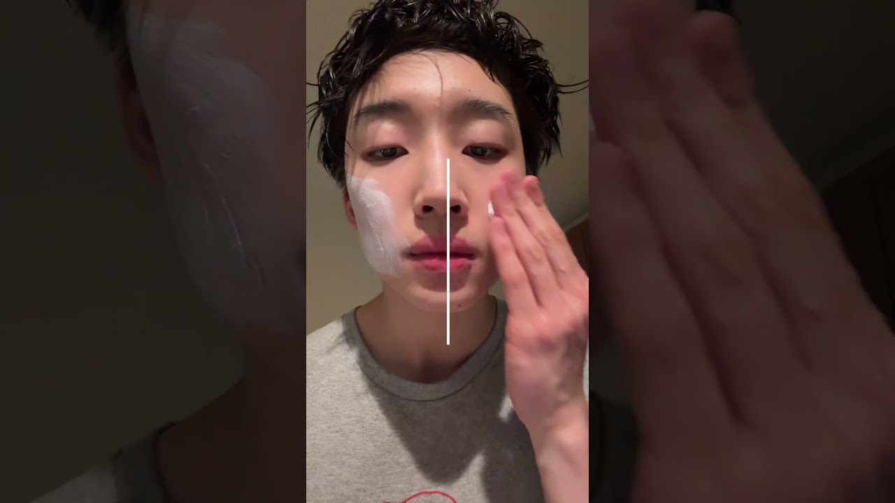 usa vs korean sunscreen whitecast test #acne #skincare #mixsoon #koreanskincare