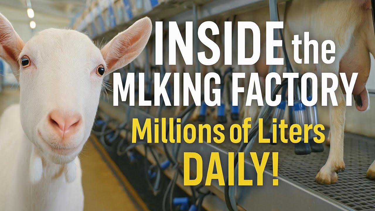 Discover How Millions of Liters of Goat Milk Are Produced &ndash; Inside the Modern Milking Factory!