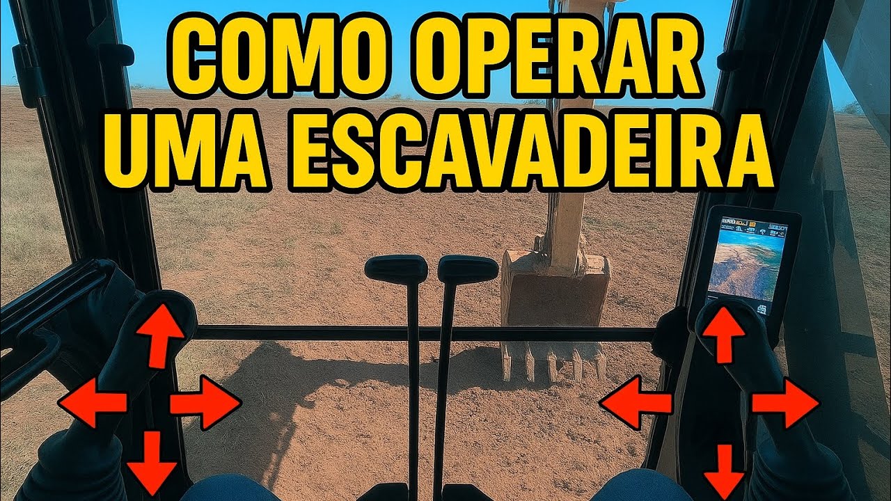 “Como Operar Escavadeira Passo a Passo 🚧”
