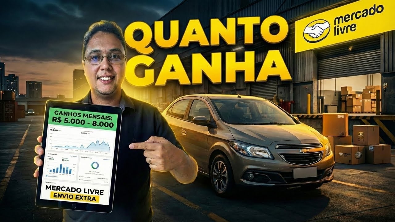 QUANTO ganha um ENTREGADOR do Mercado Livre com carro de passeio
