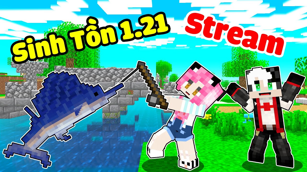 MỀU THỬ THÁCH STREAM SINH TỒN MINECRAFT 1.21*1 NGÀY REDHOOD SỐNG TRONG MINECRAFT TOÀN KIM CƯƠNG MCPE