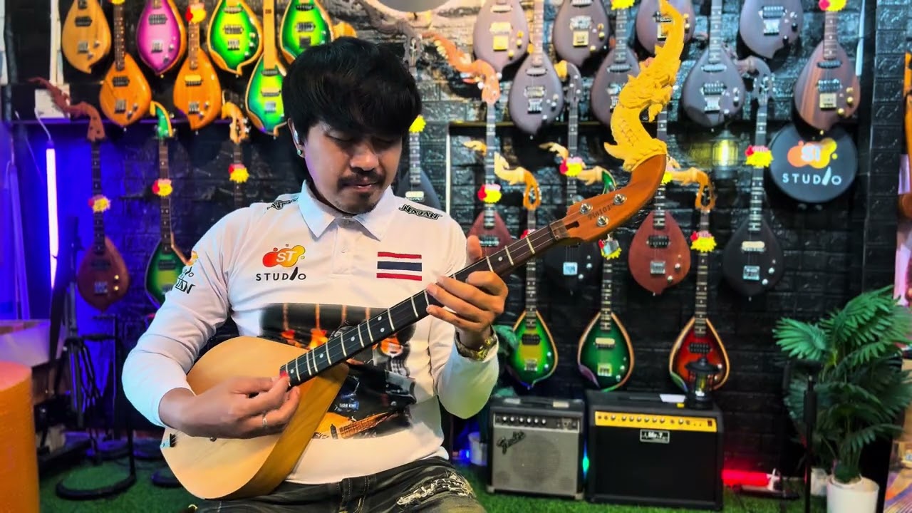 พิณโปร่งไฟฟ้า ลายภูไทกาฬสินธุ์ #ติดต่อนายนาจาน0928230261 #นายนาจาน #ร้านขายพิณในกรุงเทพฯ 