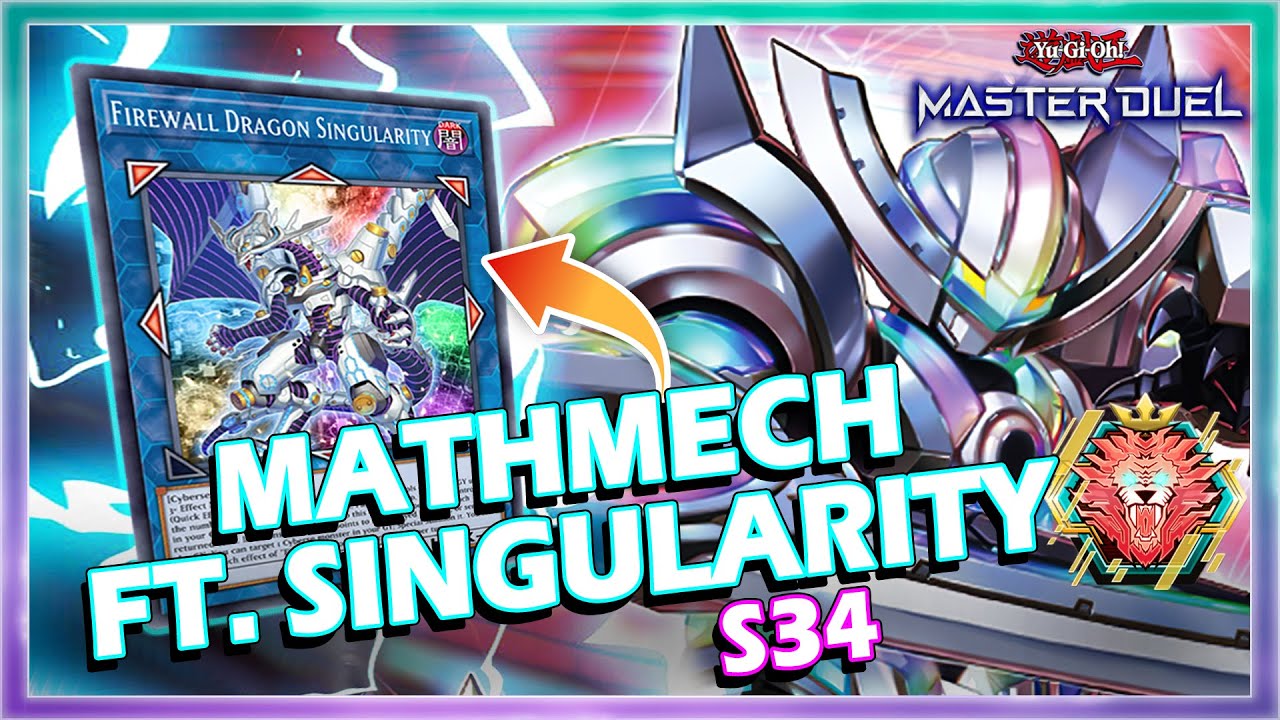MATHMECH FT. SINGULARITY SEASON 34 RATING DUELS GAMEPLAY IN YUGIOH MASTER DUEL