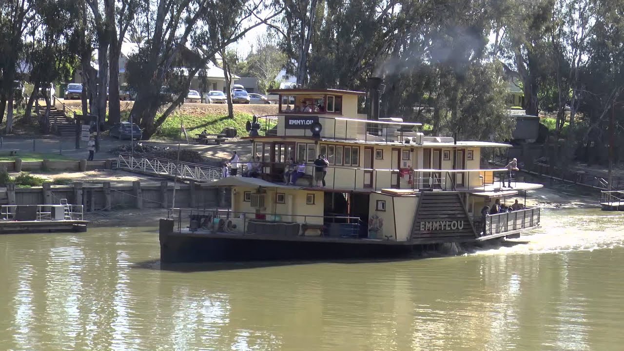 Paddle Steamers Emmylou & Pevensey on the Murray River Australia Echuca 1