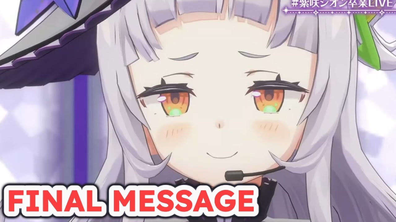 Shion cried as she reads her final message to everyone