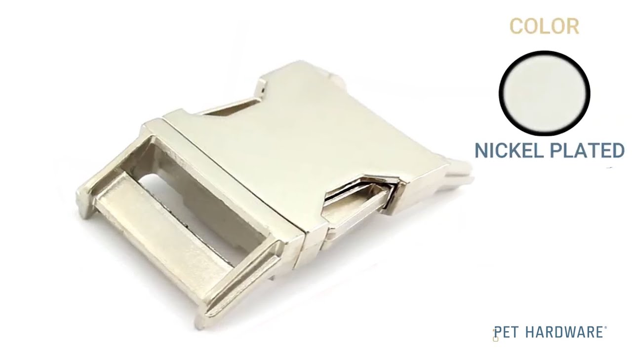 Metal Side Release Buckle - Nickel Plated