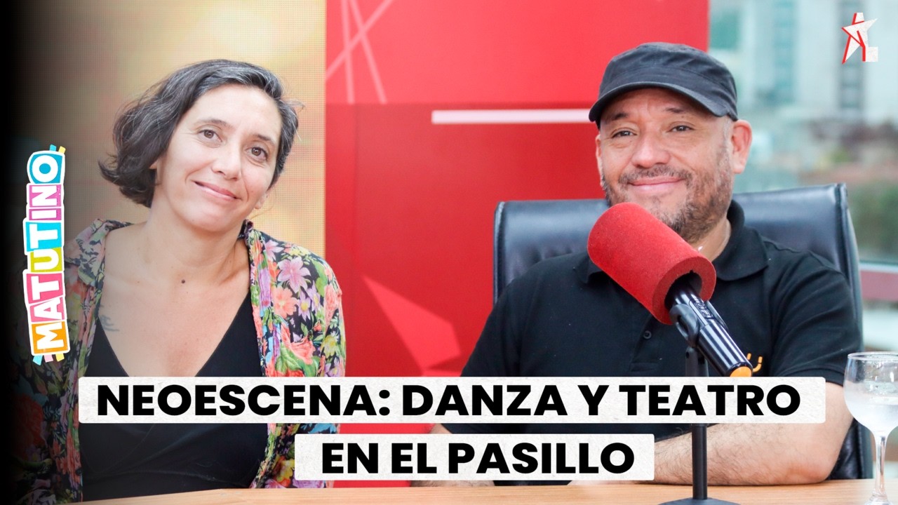 JAVIER VALENCIA, DIR DE LA ASOC. CULTURAL ANAQUERONTE  DE PERÚ.Y ANDREA ESPINASI, ACTRIZ JUJEÑA.