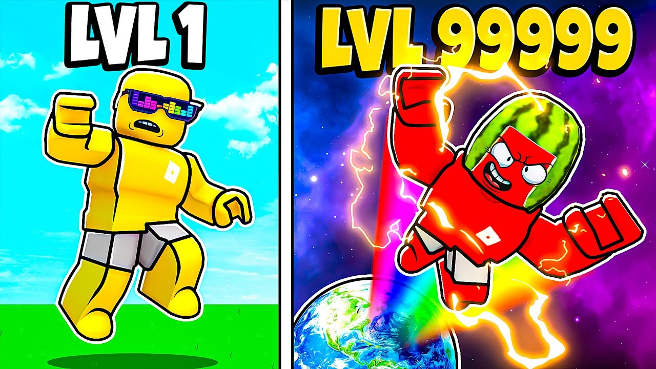 Upgrading NOOB to MAX LEVEL in ROBLOX JUMP CLICKER