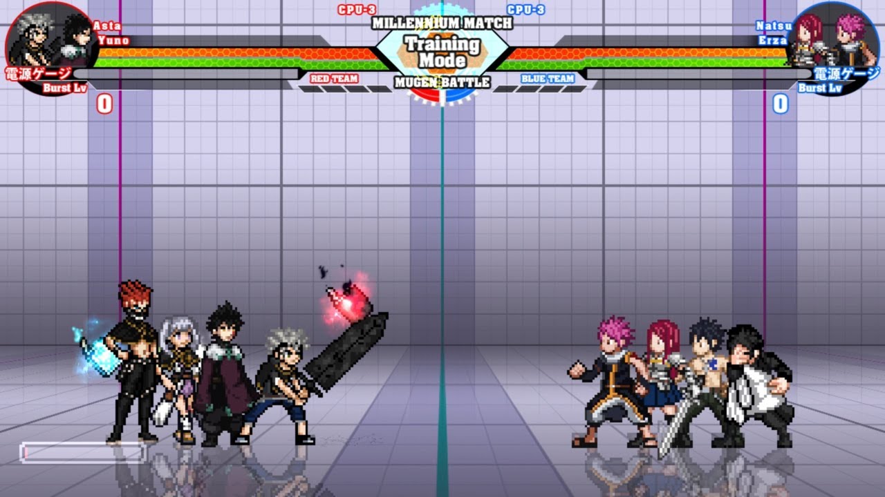 Team Black Clover vs. Team Fairy Tail | Anime Stardust Ultimate CPU battle