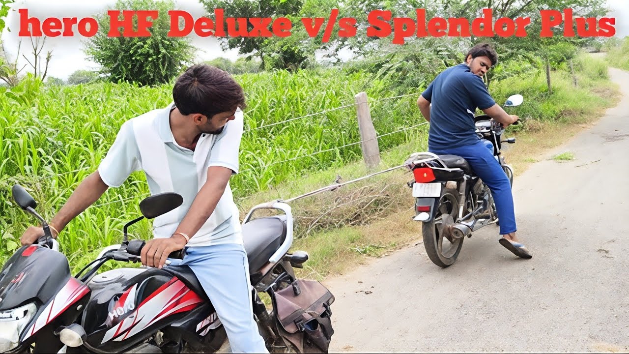 Hero HF v/s Splendor + race 🚲😱 