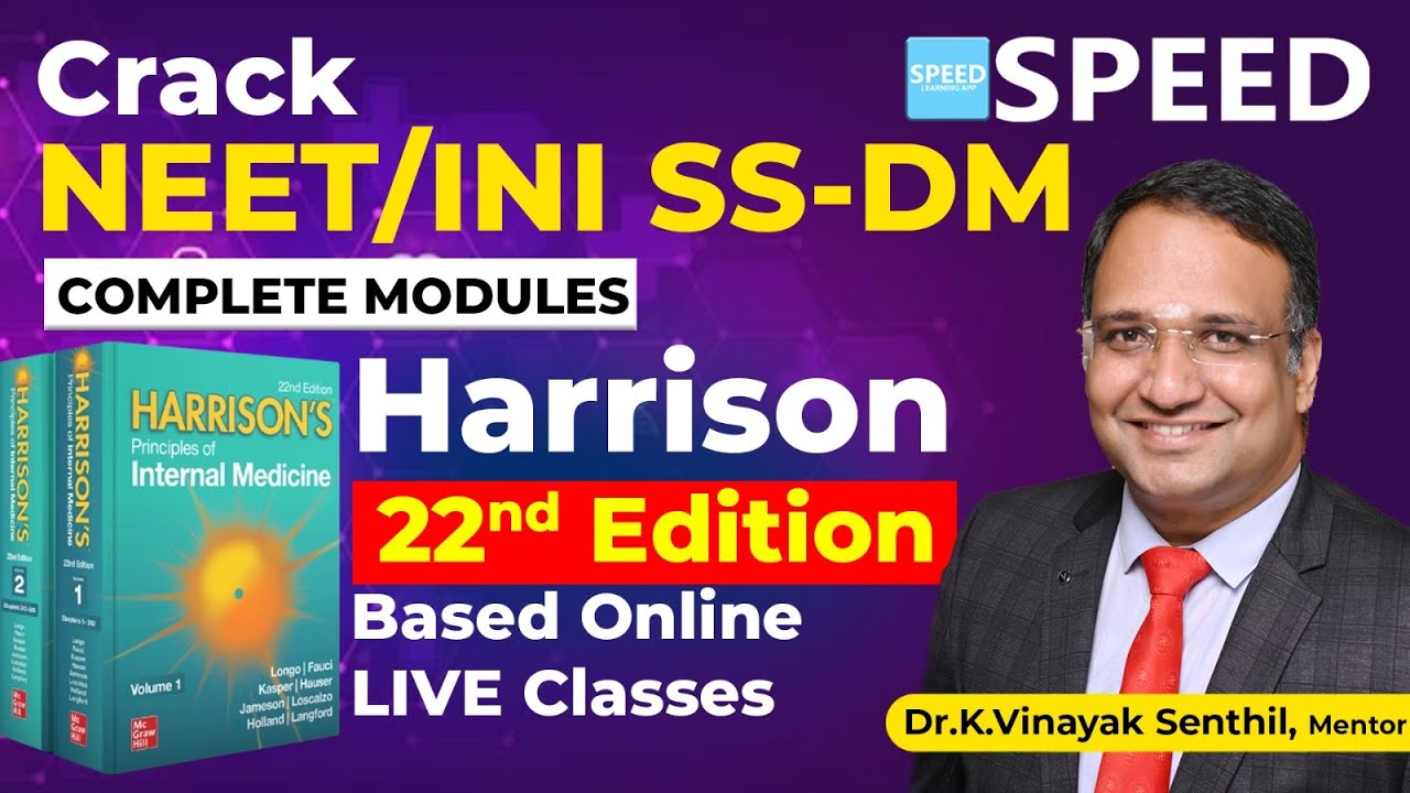NEET SS / INI SS DM Medical Group | Harrison's 22nd Edition based course | Dr. K. Vinayak Senthil.